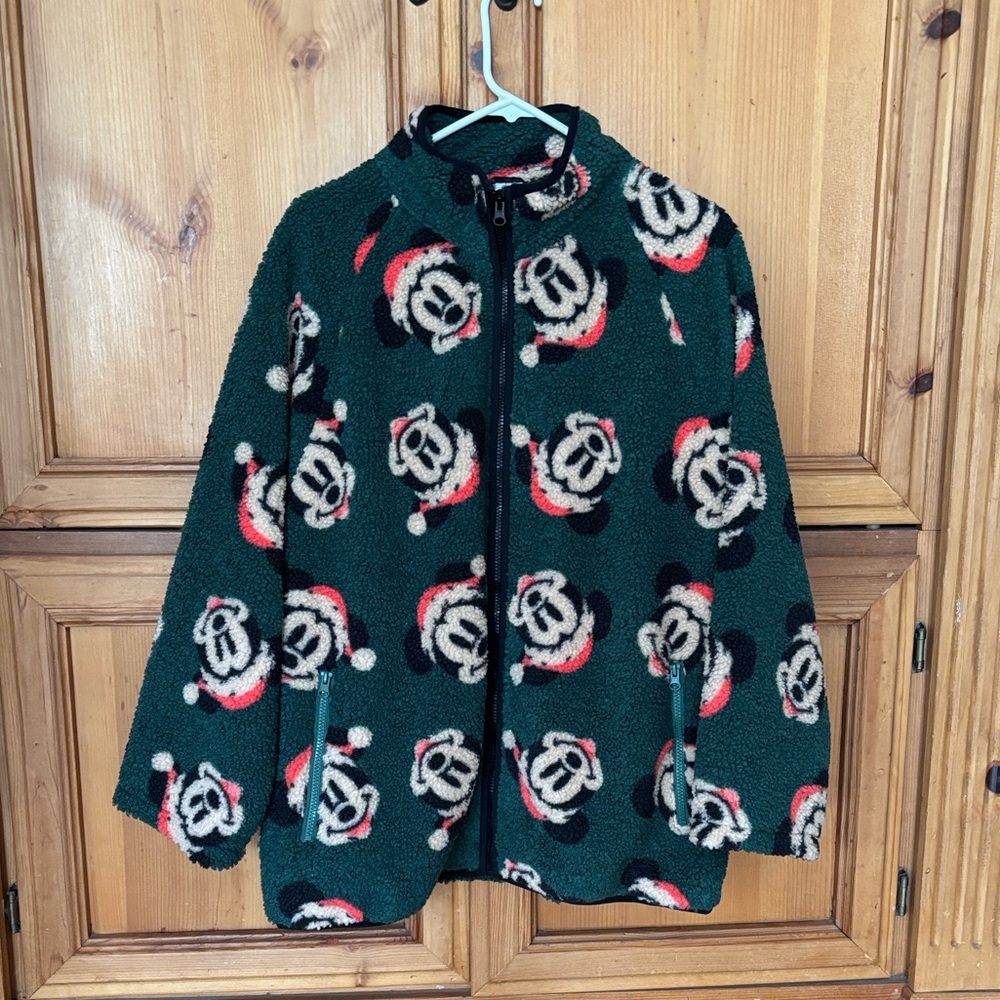 Disney Parks 2024 Never worn! Mickey Mouse Fleece Jacket - Green